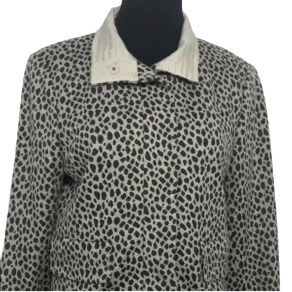 ECCOCI Leopard Cheetah print‎ jacket size 8